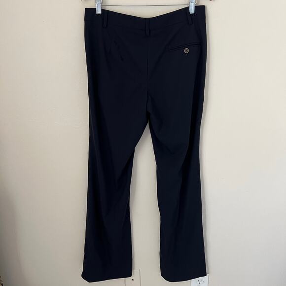 Gunex Women's Flare Leg Navy Blue Trousers Dress Pants Made in Italy Size 10 US - Picture 2 of 8
